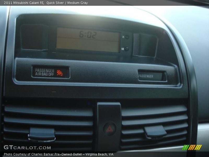 Quick Silver / Medium Gray 2011 Mitsubishi Galant FE