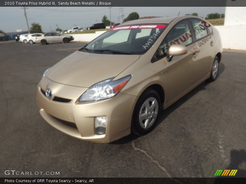 Sandy Beach Metallic / Bisque 2010 Toyota Prius Hybrid III