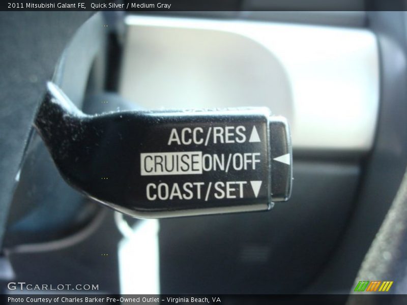Quick Silver / Medium Gray 2011 Mitsubishi Galant FE