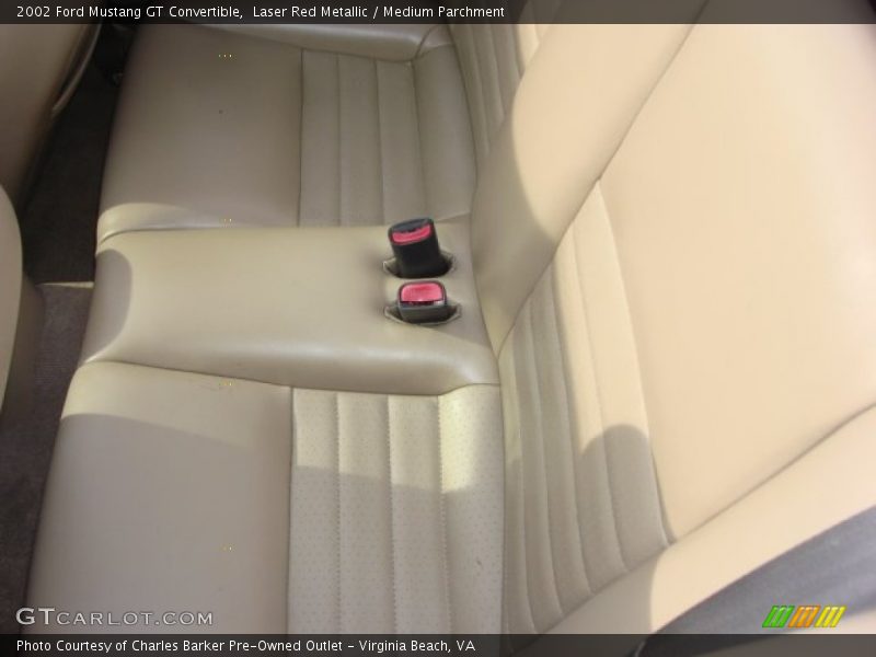Laser Red Metallic / Medium Parchment 2002 Ford Mustang GT Convertible
