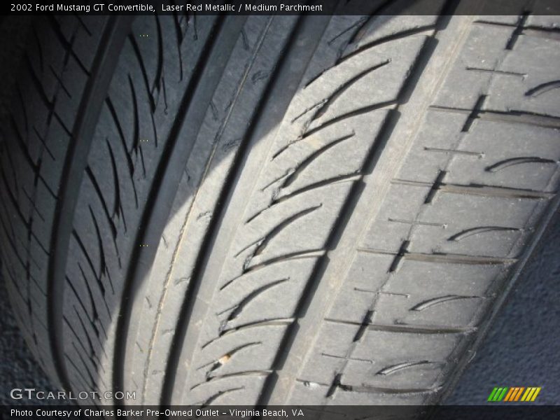Laser Red Metallic / Medium Parchment 2002 Ford Mustang GT Convertible