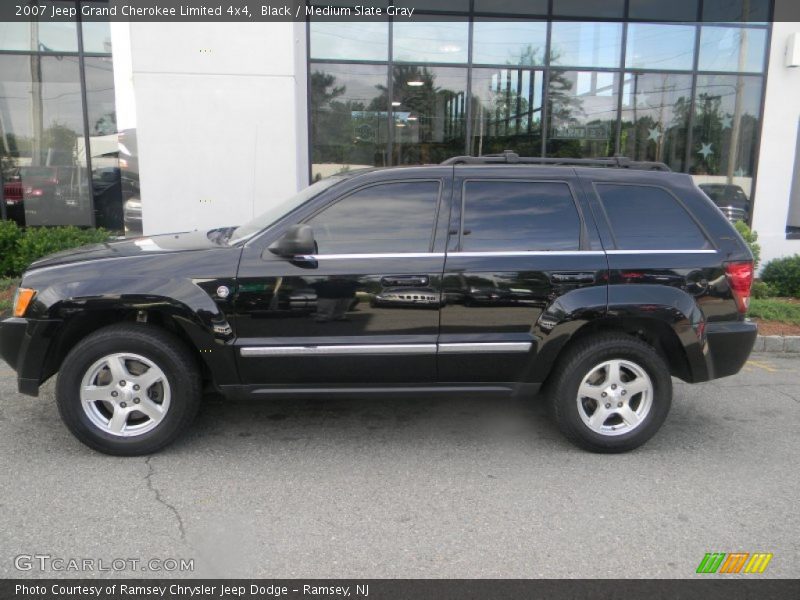 Black / Medium Slate Gray 2007 Jeep Grand Cherokee Limited 4x4