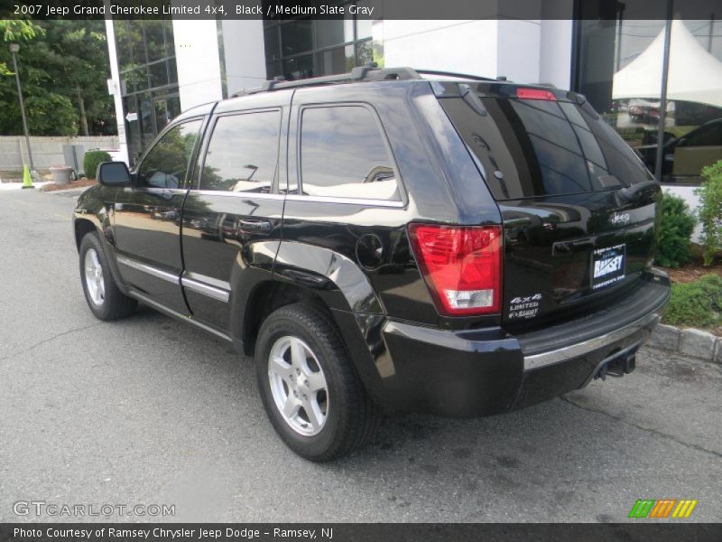 Black / Medium Slate Gray 2007 Jeep Grand Cherokee Limited 4x4