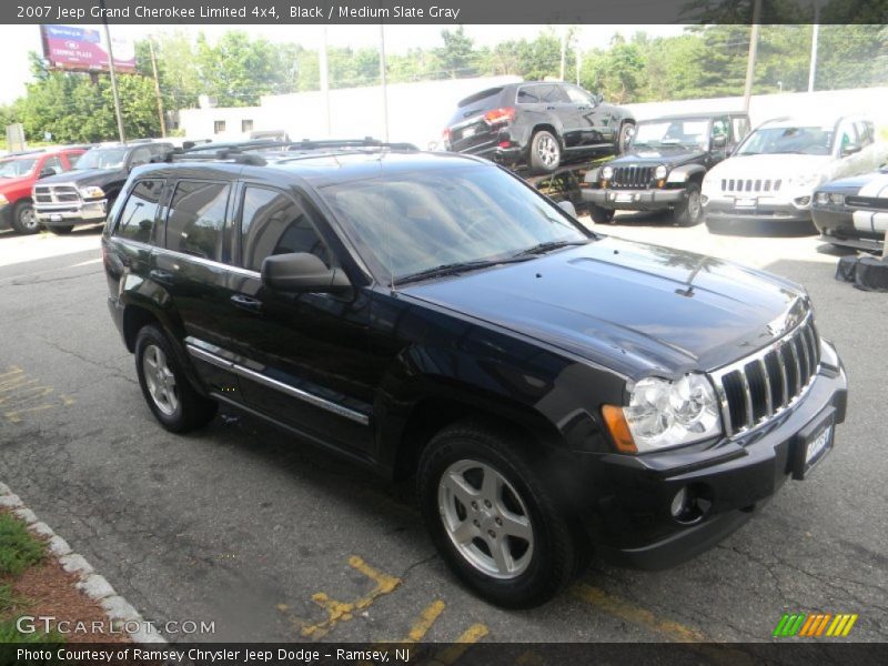 Black / Medium Slate Gray 2007 Jeep Grand Cherokee Limited 4x4