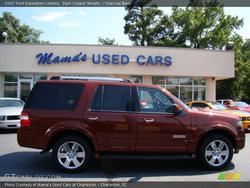 Dark Copper Metallic / Charcoal Black 2007 Ford Expedition Limited