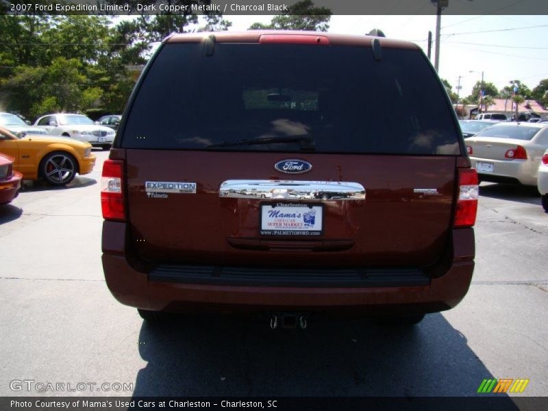 Dark Copper Metallic / Charcoal Black 2007 Ford Expedition Limited