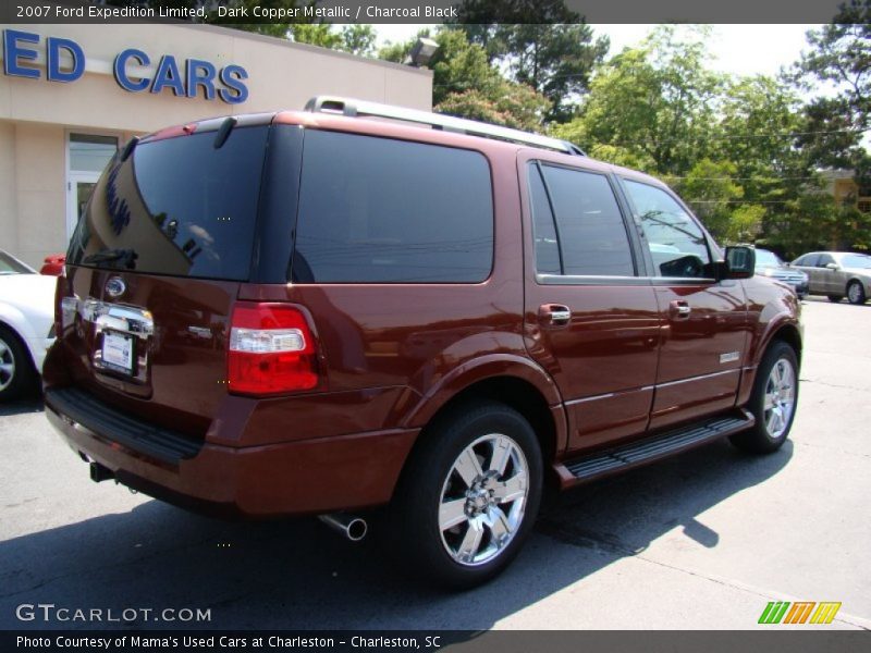 Dark Copper Metallic / Charcoal Black 2007 Ford Expedition Limited