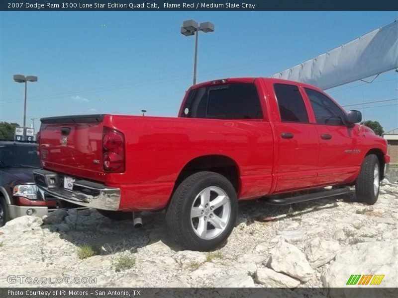 Flame Red / Medium Slate Gray 2007 Dodge Ram 1500 Lone Star Edition Quad Cab