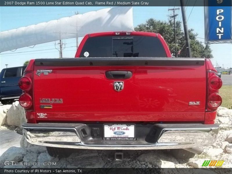 Flame Red / Medium Slate Gray 2007 Dodge Ram 1500 Lone Star Edition Quad Cab