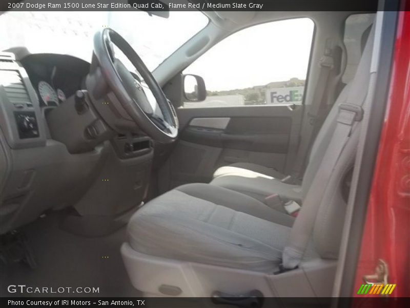 Flame Red / Medium Slate Gray 2007 Dodge Ram 1500 Lone Star Edition Quad Cab