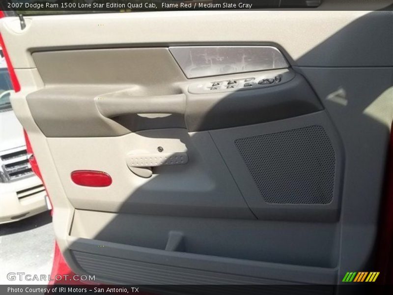 Flame Red / Medium Slate Gray 2007 Dodge Ram 1500 Lone Star Edition Quad Cab
