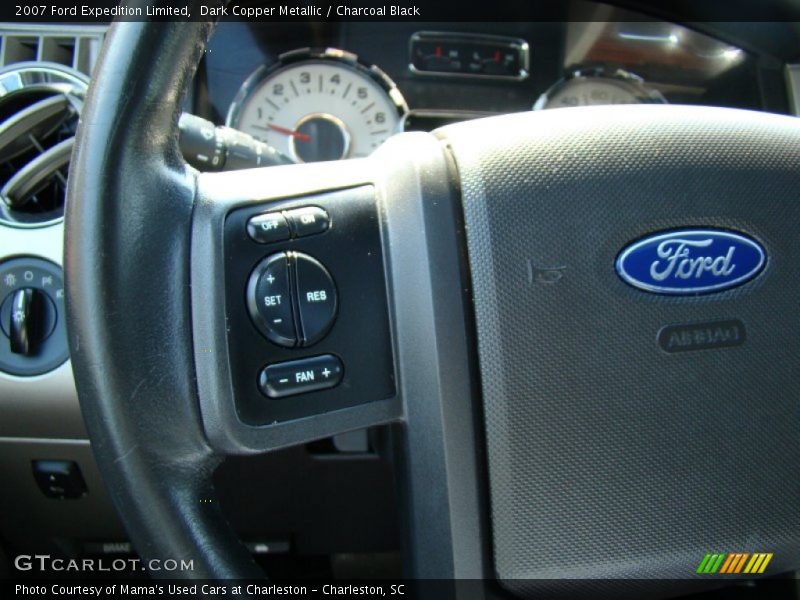 Dark Copper Metallic / Charcoal Black 2007 Ford Expedition Limited