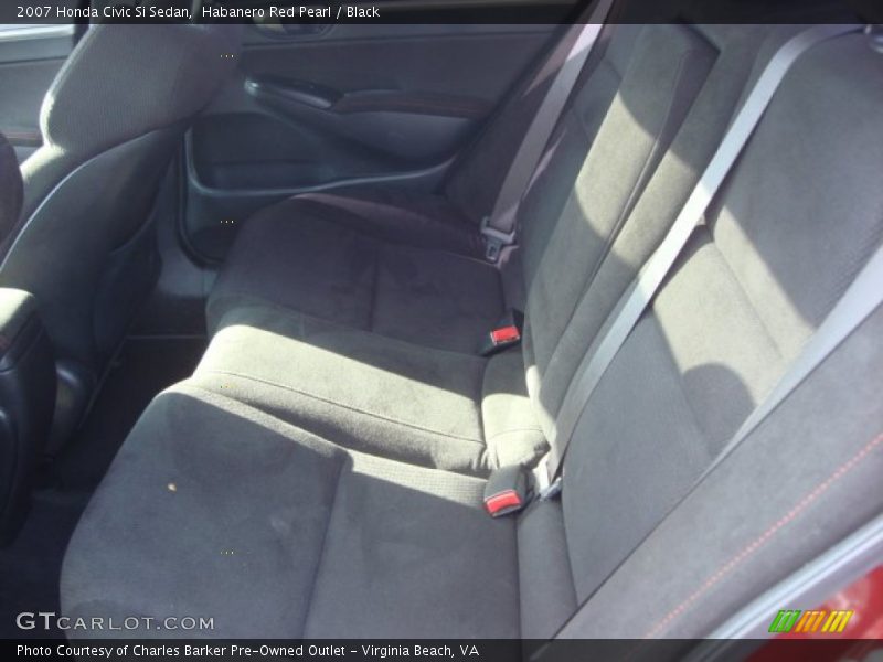 Habanero Red Pearl / Black 2007 Honda Civic Si Sedan