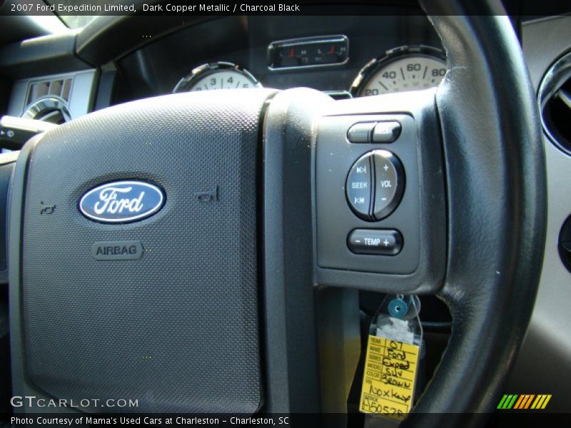 Dark Copper Metallic / Charcoal Black 2007 Ford Expedition Limited