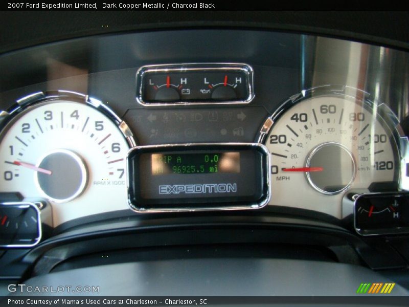 Dark Copper Metallic / Charcoal Black 2007 Ford Expedition Limited