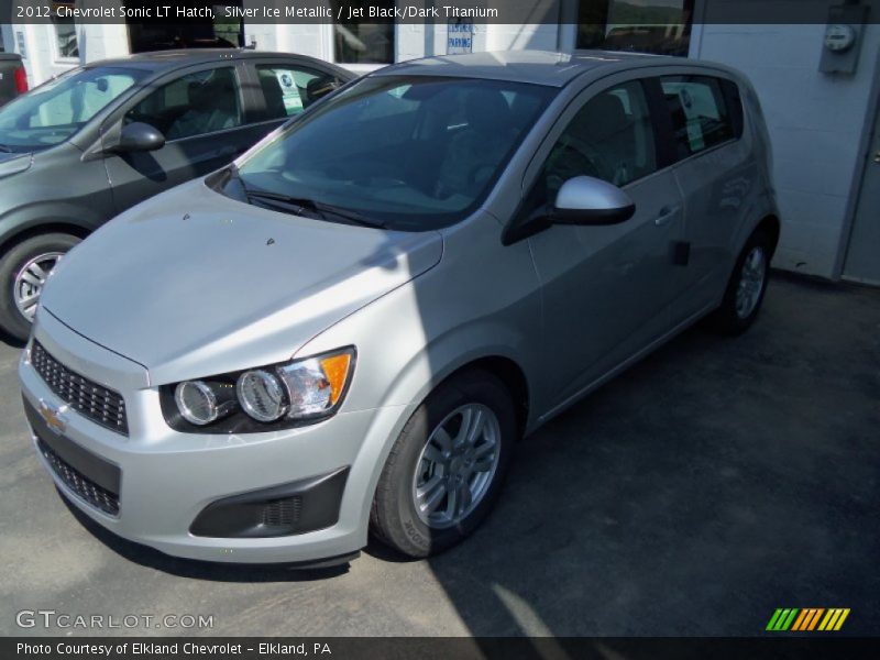 Silver Ice Metallic / Jet Black/Dark Titanium 2012 Chevrolet Sonic LT Hatch