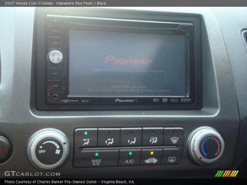 Habanero Red Pearl / Black 2007 Honda Civic Si Sedan