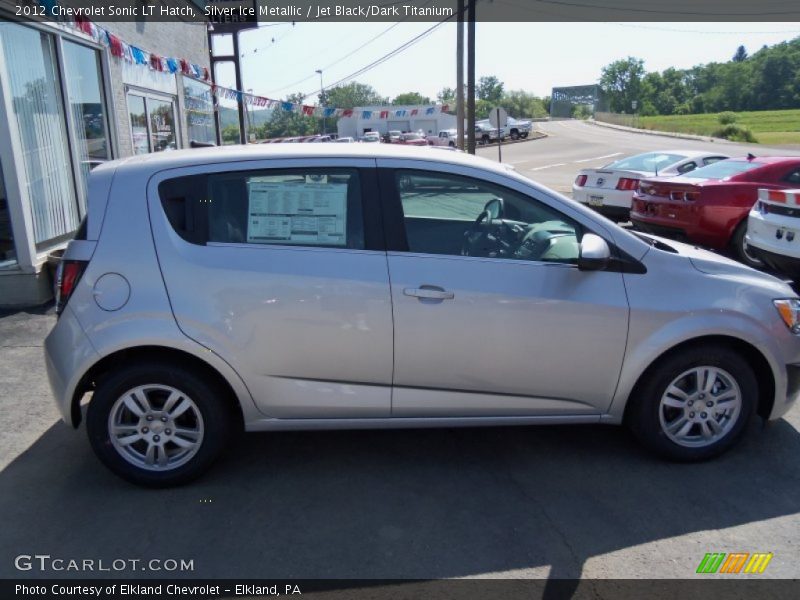 Silver Ice Metallic / Jet Black/Dark Titanium 2012 Chevrolet Sonic LT Hatch
