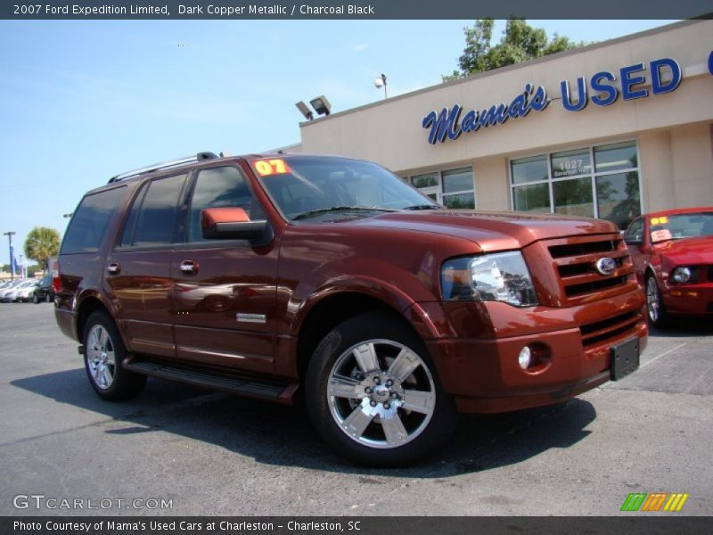 Dark Copper Metallic / Charcoal Black 2007 Ford Expedition Limited