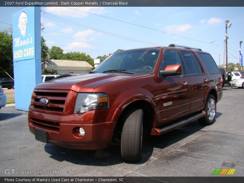 Dark Copper Metallic / Charcoal Black 2007 Ford Expedition Limited