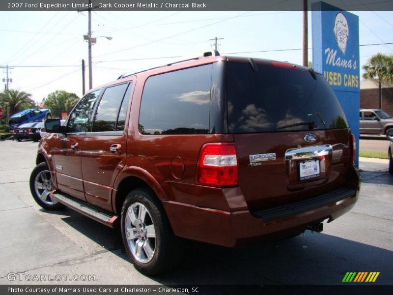 Dark Copper Metallic / Charcoal Black 2007 Ford Expedition Limited