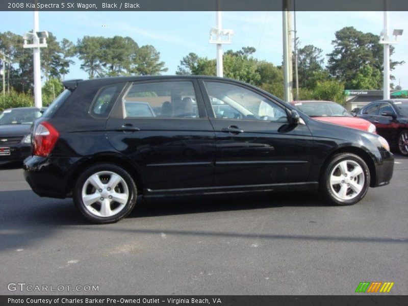Black / Black 2008 Kia Spectra 5 SX Wagon