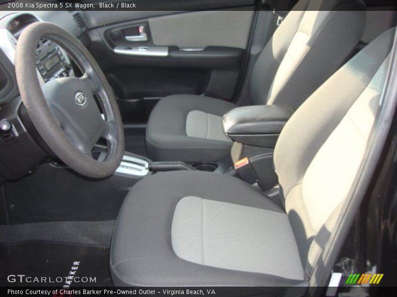 Black / Black 2008 Kia Spectra 5 SX Wagon