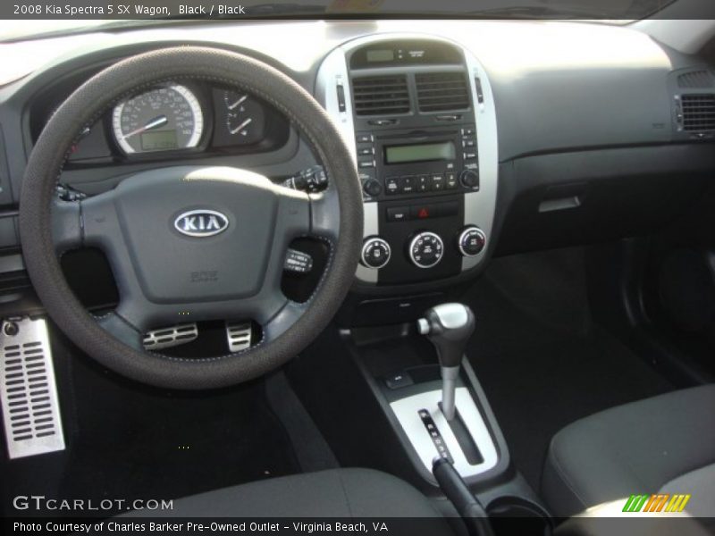 Black / Black 2008 Kia Spectra 5 SX Wagon