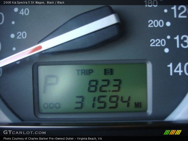 Black / Black 2008 Kia Spectra 5 SX Wagon