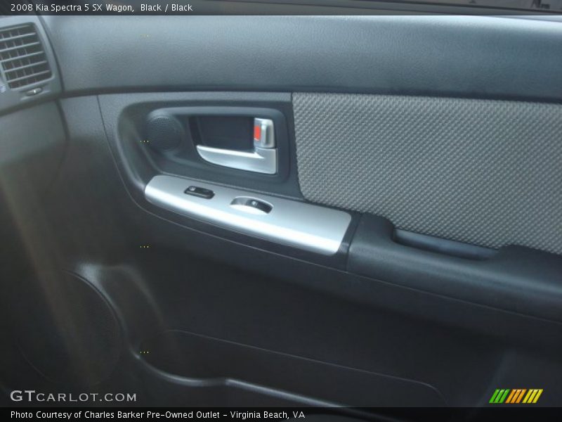 Black / Black 2008 Kia Spectra 5 SX Wagon