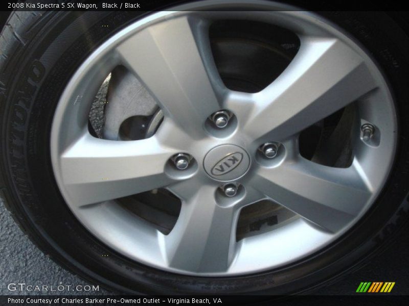 Black / Black 2008 Kia Spectra 5 SX Wagon