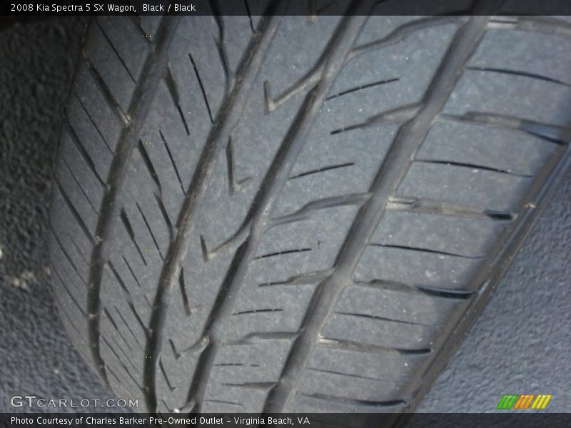 Black / Black 2008 Kia Spectra 5 SX Wagon
