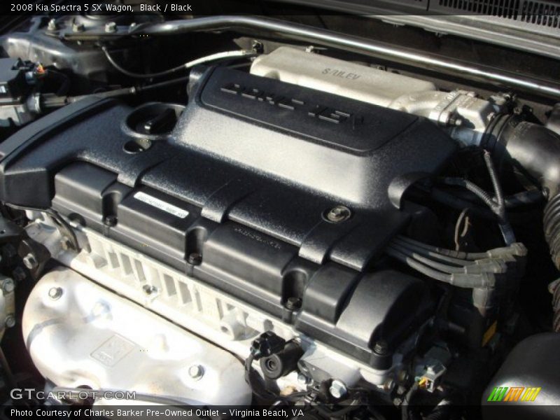 Black / Black 2008 Kia Spectra 5 SX Wagon