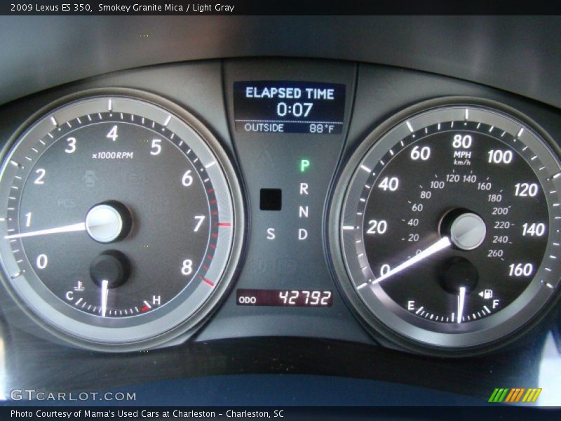 Smokey Granite Mica / Light Gray 2009 Lexus ES 350