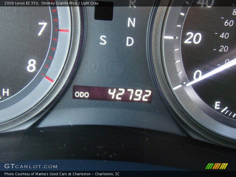 Smokey Granite Mica / Light Gray 2009 Lexus ES 350