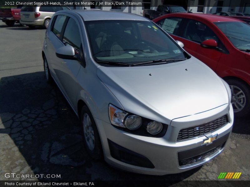 Silver Ice Metallic / Jet Black/Dark Titanium 2012 Chevrolet Sonic LT Hatch