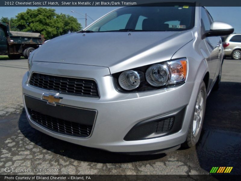 Silver Ice Metallic / Jet Black/Dark Titanium 2012 Chevrolet Sonic LT Hatch