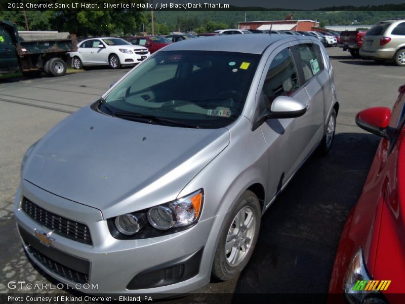 Silver Ice Metallic / Jet Black/Dark Titanium 2012 Chevrolet Sonic LT Hatch