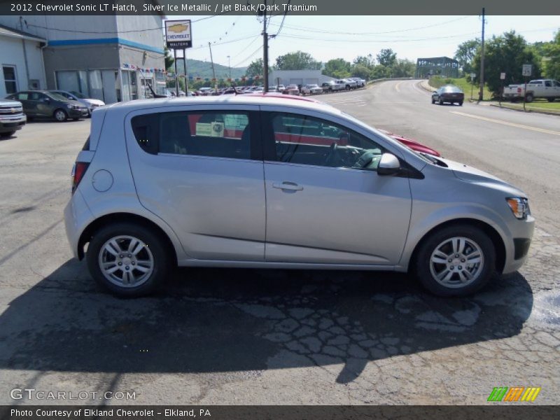Silver Ice Metallic / Jet Black/Dark Titanium 2012 Chevrolet Sonic LT Hatch