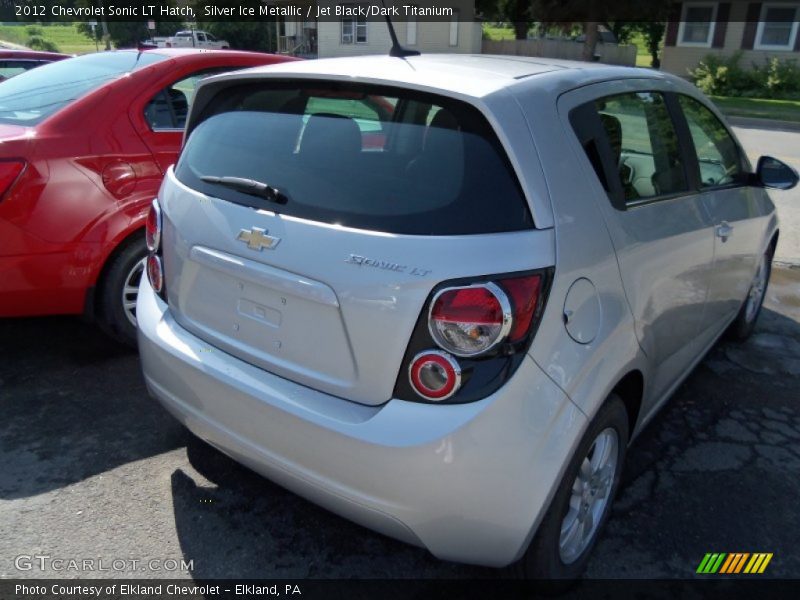 Silver Ice Metallic / Jet Black/Dark Titanium 2012 Chevrolet Sonic LT Hatch
