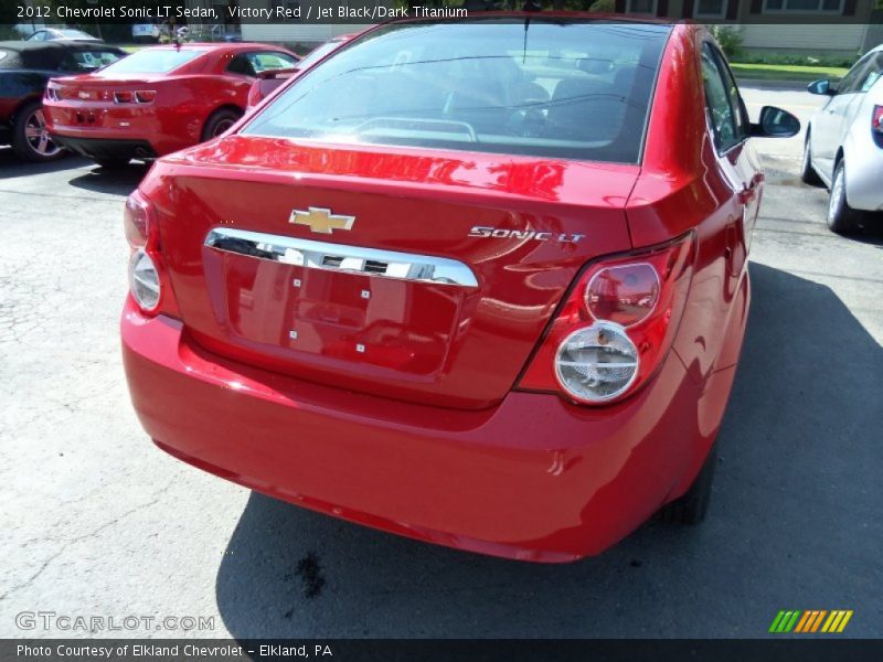 Victory Red / Jet Black/Dark Titanium 2012 Chevrolet Sonic LT Sedan