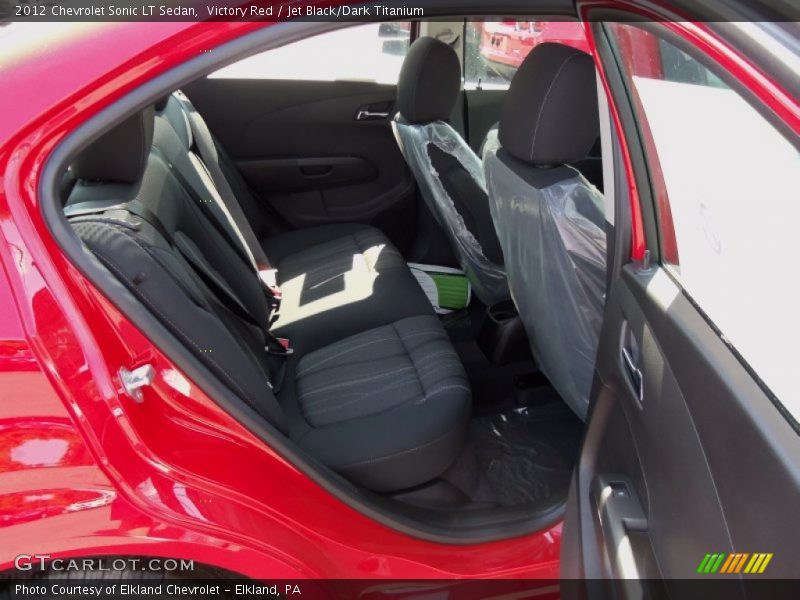 Victory Red / Jet Black/Dark Titanium 2012 Chevrolet Sonic LT Sedan