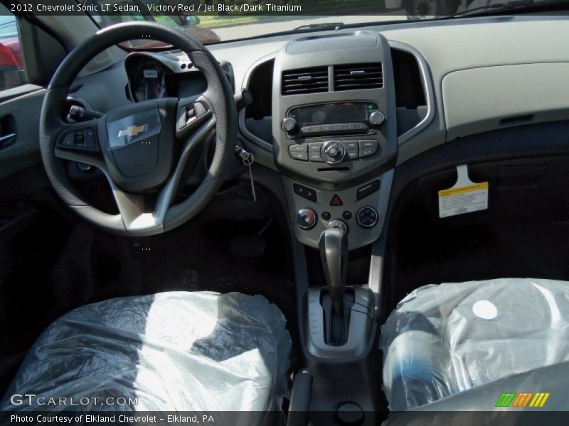 Victory Red / Jet Black/Dark Titanium 2012 Chevrolet Sonic LT Sedan