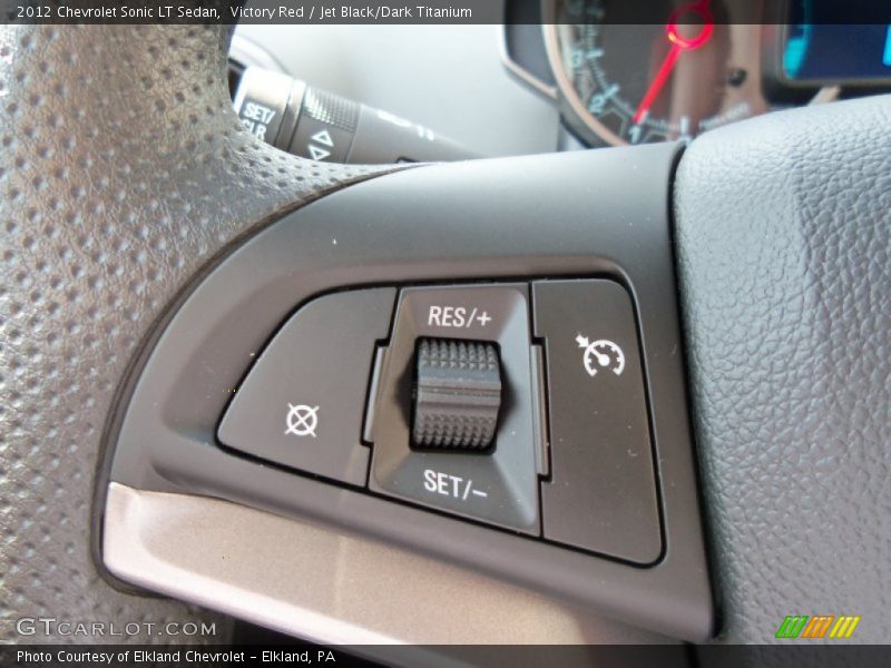 Victory Red / Jet Black/Dark Titanium 2012 Chevrolet Sonic LT Sedan