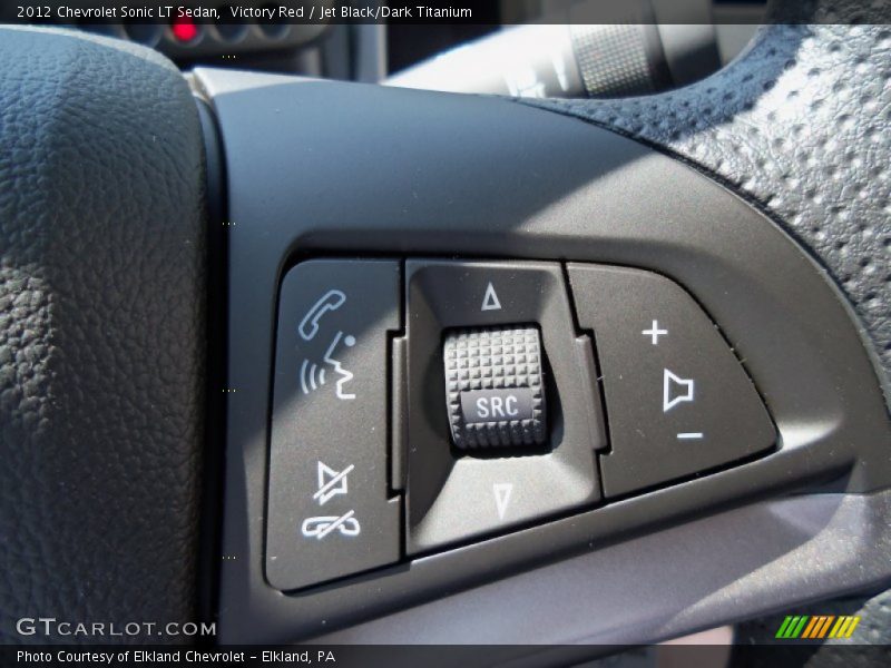 Victory Red / Jet Black/Dark Titanium 2012 Chevrolet Sonic LT Sedan