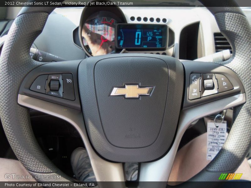 Victory Red / Jet Black/Dark Titanium 2012 Chevrolet Sonic LT Sedan