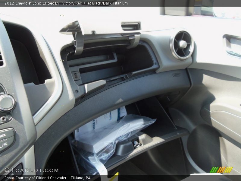 Victory Red / Jet Black/Dark Titanium 2012 Chevrolet Sonic LT Sedan