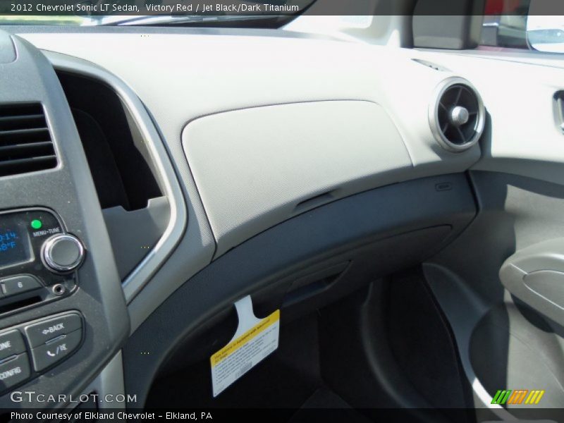 Victory Red / Jet Black/Dark Titanium 2012 Chevrolet Sonic LT Sedan