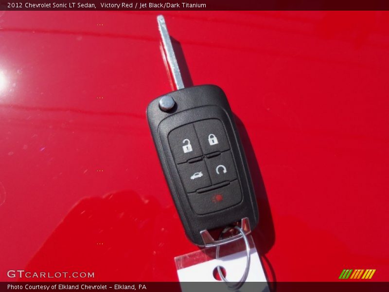 Keys of 2012 Sonic LT Sedan