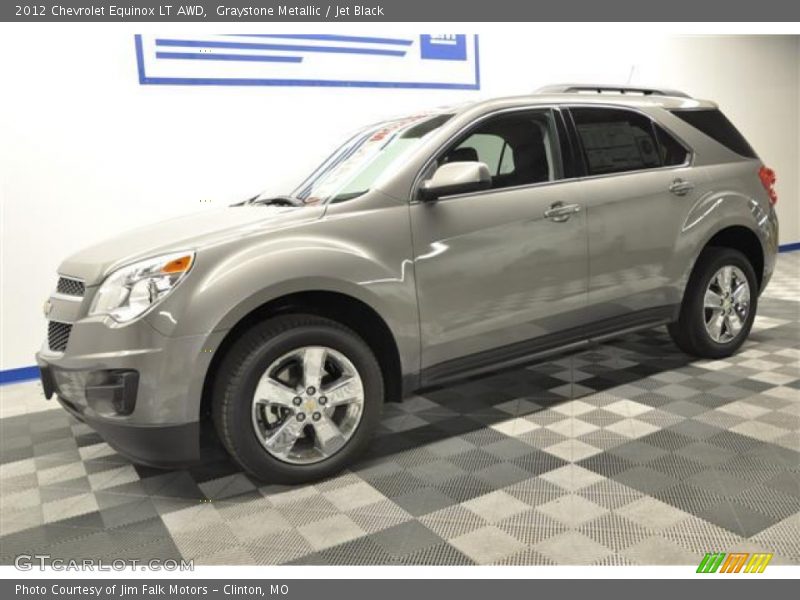 Graystone Metallic / Jet Black 2012 Chevrolet Equinox LT AWD
